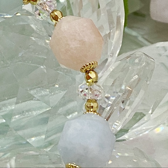 Nature Morganite Crystal Bracelet - Picture 5 of 8